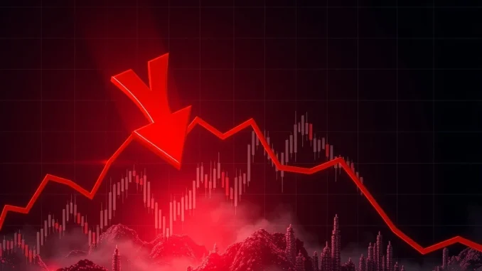 DENT cryptocurrency price chart showing extreme volatility and sharp decline