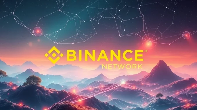 An illustration of the DePHY Network bridging real-world devices with blockchain, powered by the Binance Alpha listing, symbolizing DePIN growth.