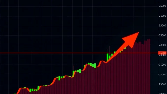 A DF token price chart illustrating a powerful breakout above a significant resistance level, signaling a strong uptrend reversal in the cryptocurrency market.