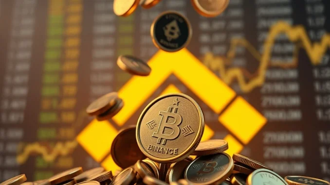 Visualizing a significant Ethereum holdings dump, showing digital ETH coins cascading into an exchange, representing a major crypto profit event.