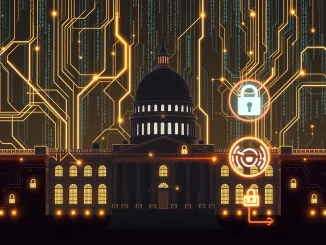 DOGE AI Tool interface streamlining federal regulations, symbolizing government efficiency and digital transformation.
