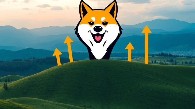 A chart showing Dogecoin entering a key accumulation zone, indicating potential for future price surges.