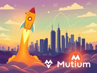 An illustrative image capturing the Dogecoin rally and the promising Mutuum presale, symbolizing significant crypto returns and market excitement.