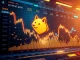 Dogecoin price chart showing a 9% plunge and rebound near support levels