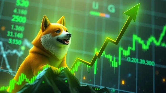 Dogecoin Surge Alert: Technicals Predict a Powerful Rally Toward $0.28 as Resistance Cracks Dogecoin price surging on a financial chart with bullish indicators