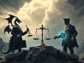 Dragonfly Capital's legal team prepares to challenge DOJ scrutiny over their Tornado Cash investment, symbolizing the evolving landscape of crypto regulation.