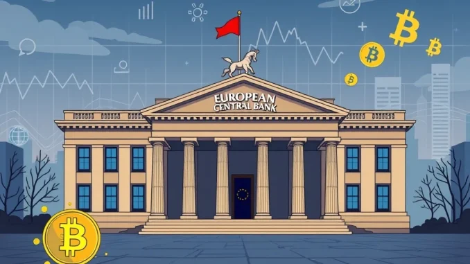 A visual representation of the European Central Bank's decision to hold ECB interest rates steady, symbolizing stability for the Eurozone economy.