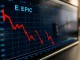 A downward trending chart representing the dramatic EPIC crypto price drop amidst regulatory scrutiny.