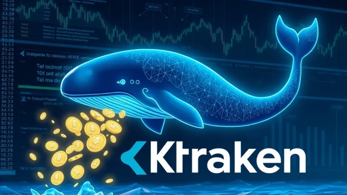 Crypto whale makes a massive ETH deposit to Kraken exchange, signaling potential market impact.