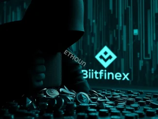 Depicts a significant ETH transfer from a crypto whale wallet to the Bitfinex exchange, symbolizing a major Ethereum transaction.