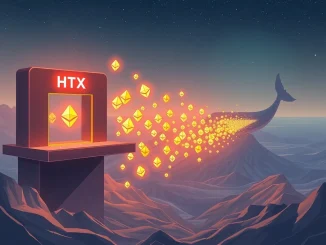 Visualizing a significant ETH transfer between HTX and Binance, highlighting crypto whale activity and its market implications.