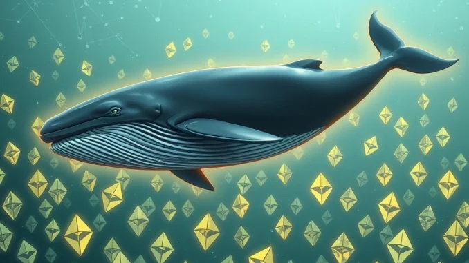 ETH Whale's Massive $1.24 Billion Ethereum Accumulation Continues Across Nine Wallets Illustrates a significant ETH whale's continued Ethereum accumulation, showcasing a vast digital holding of ETH across multiple wallets.