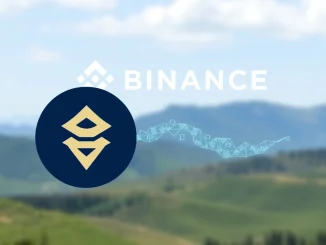 Ethena ENA logo alongside Binance's, representing the significant ENA deposit and its market implications.