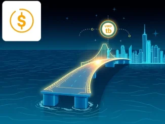 Ethena and Anchorage Digital partnership bringing USDtb onshore, symbolizing a secure bridge for stablecoin regulation.