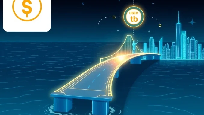 Ethena and Anchorage Digital partnership bringing USDtb onshore, symbolizing a secure bridge for stablecoin regulation.