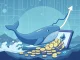 A crypto whale pulling Ethereum from Aave, symbolizing the significant ETH withdrawal impacting DeFi lending rates.