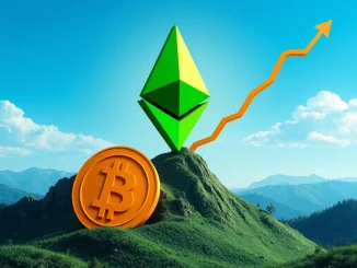 A visual representation of Ethereum's strong performance over Bitcoin, signaling an exciting altcoin season ahead.