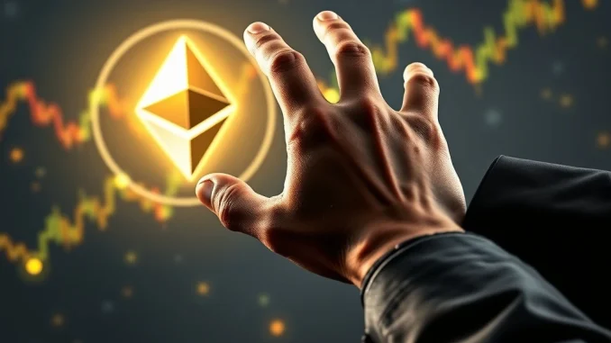 A chart showing a significant rise in Ethereum holdings, representing BitMine's monumental ETH staking and corporate crypto strategy.