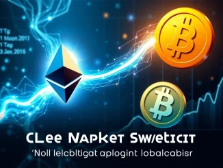 Visualizing the Ethereum capital flow shifting market dynamics, indicating potential altcoin leadership and a new crypto market phase.