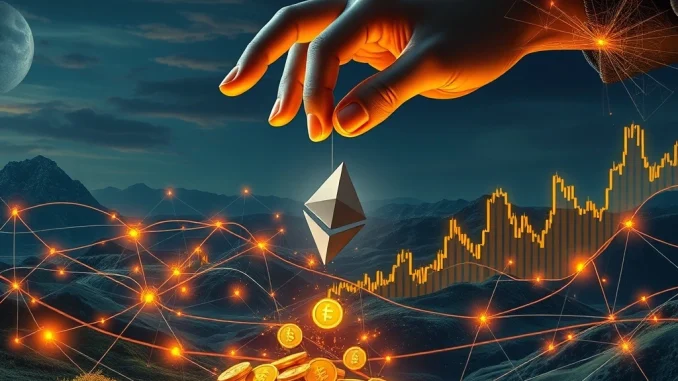 Depicts the profound impact of a massive Justin Sun ETH withdrawal on the DeFi ecosystem, highlighting the resulting ETH price correction and revealing underlying DeFi fragility.