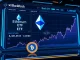 Ethereum ETF growth and Bitcoin ETF outflows on a financial dashboard
