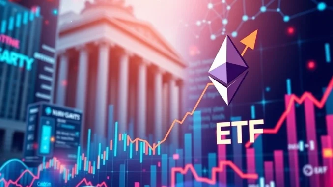 Ethereum ETF Unleashes Historic Inflows: Institutional Demand Soars for DeFi-Backed Asset Charts showing the significant growth of the iShares Ethereum ETF, highlighting rising institutional demand for Ethereum.