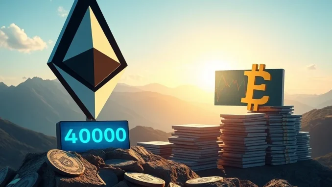 Ethereum's Astonishing Ascent: Why ETH ETF Inflows are Powering a Push Towards $4,000 Chart showing Ethereum's impressive price surge towards $4000, driven by strong ETH ETF inflows.