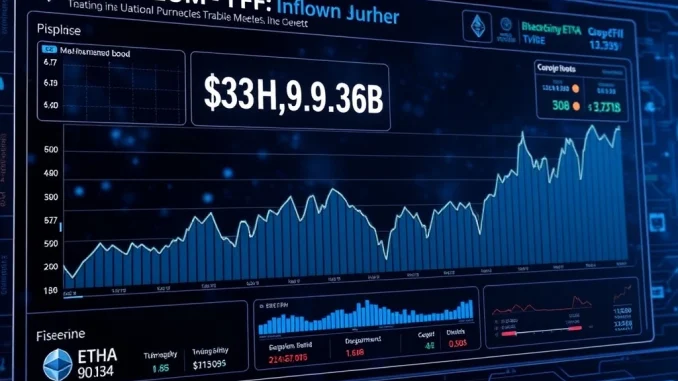 BlackRock's Ethereum ETF ETHA leads $9.3B inflows in July 2025