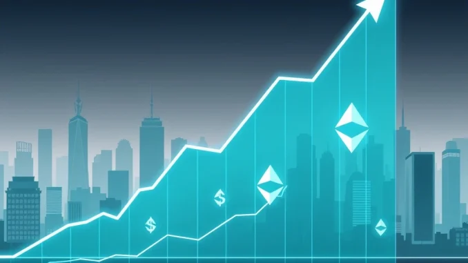 Chart illustrating significant Ethereum ETF inflows, stabilizing ETH price and signaling a positive shift in the crypto market.