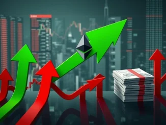 Charts showing Ethereum ETFs soaring, symbolizing strong institutional demand for ETH price growth.