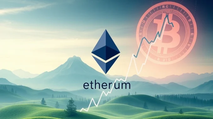 Ethereum Soars: Institutional Demand Propels ETH Price Towards $4,000, Outperforming Bitcoin Chart showing Ethereum's price surge driven by institutional demand, potentially surpassing Bitcoin's market dominance.