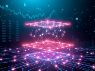 A visual representation of Ethereum Layer 2 solutions seamlessly integrating with Layer 1, depicting enhanced blockchain scalability and driving the crypto bull market.