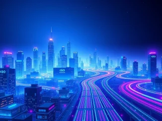 Visual representation of soaring Ethereum network activity, with data lines and charts pointing upwards, signifying the significant increase in Ethereum transaction volume.