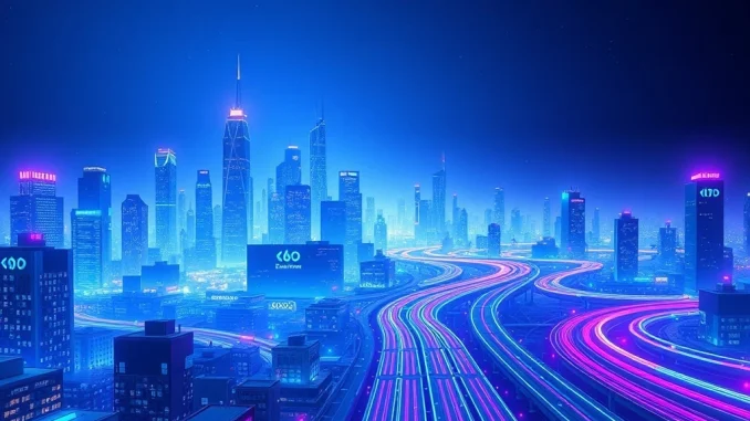 Visual representation of soaring Ethereum network activity, with data lines and charts pointing upwards, signifying the significant increase in Ethereum transaction volume.