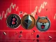 Bitcoin, Ethereum, and Dogecoin prices falling due to inflation surge