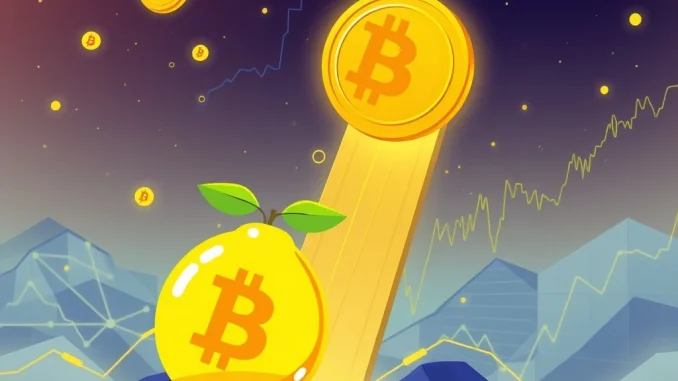 A visual metaphor for growth in the crypto market, highlighting Ethereum News, Bitcoin's price surge, and the emerging BitLemons project.