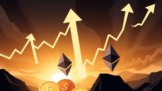 Chart showing volatile Spark crypto price swings, Optimism and Sui token unlocks impacting the Ethereum market.