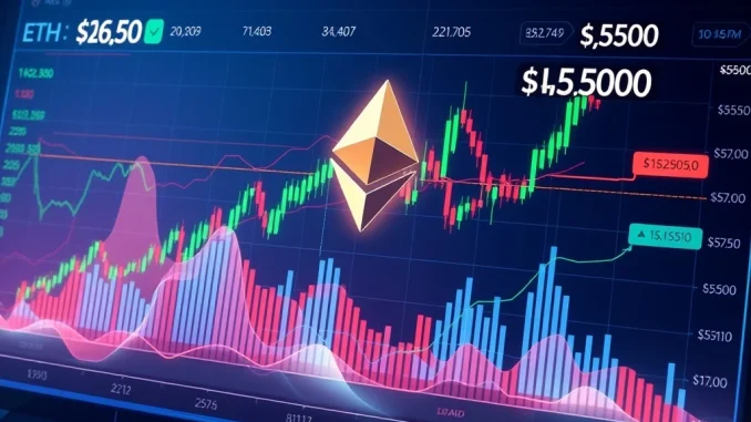 Ethereum price chart surging toward $4,500 resistance with bullish and bearish signals