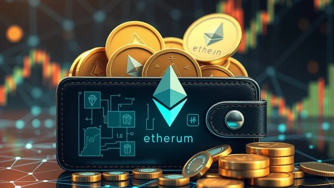 Ethereum news showing fresh wallets accumulating billions in ETH