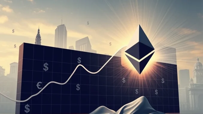 Charts showing Ethereum's 65% surge, representing robust institutional crypto demand in digital asset markets.