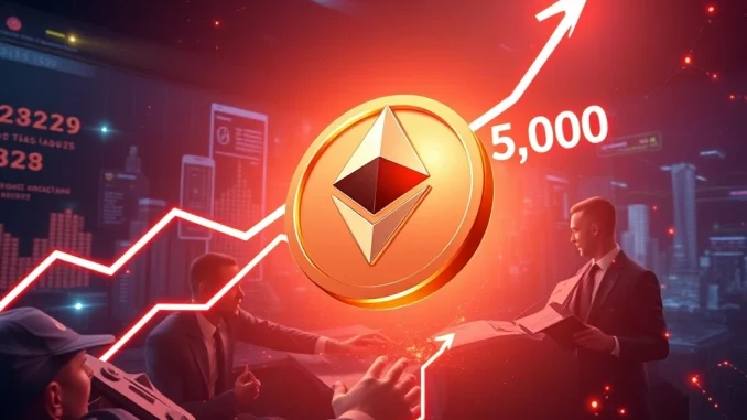 Ethereum price surge toward $5,000 driven by institutional buying and staking growth