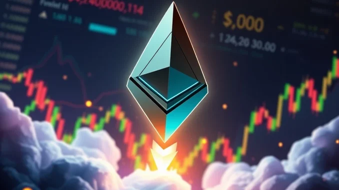Ethereum price surge breaking through $4,000 resistance level with bullish market momentum