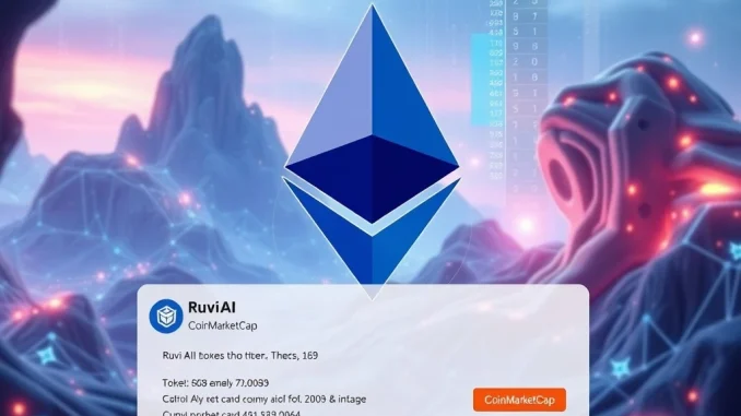 Ruvi AI token listed on CoinMarketCap with Ethereum and AI integration