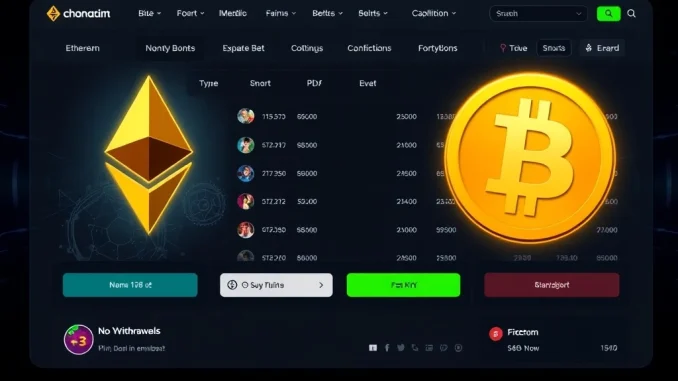 Spartans crypto betting platform with Ethereum and fast withdrawals interface
