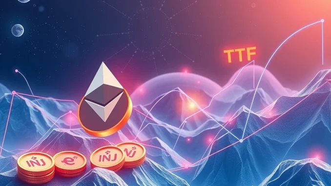 Ethereum news highlights Cboe's staked INJ ETF filing as regulatory momentum builds.