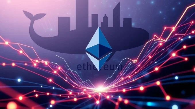 A visual representation of robust Ethereum on-chain activity, symbolizing the impact of whale purchase and institutional buying on ETH price.