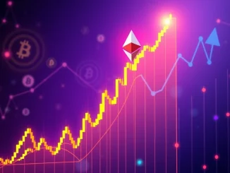 A dynamic chart illustrating the confirmed Ethereum price breakout, with ETH poised to potentially reach the $6,000 target.