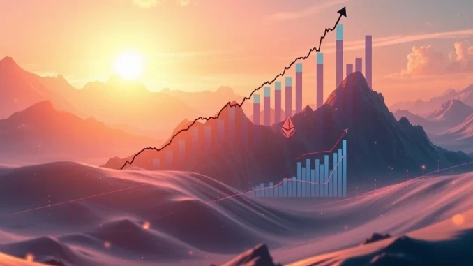 Ethereum price chart showing ETH approaching $3,800 resistance with significant trading volume, signaling a crucial market turning point.