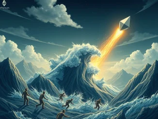 Visualizing the dramatic impact of Ethereum price surge, showing ETH liquidation of short positions as the market rockets upwards.