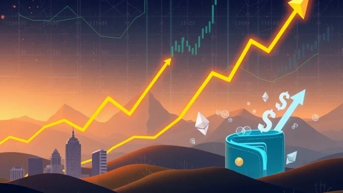 A chart illustrating the significant Ethereum price surge in July 2025, highlighted by a bullish Golden Cross technical indicator, reflecting strong ETH growth.
